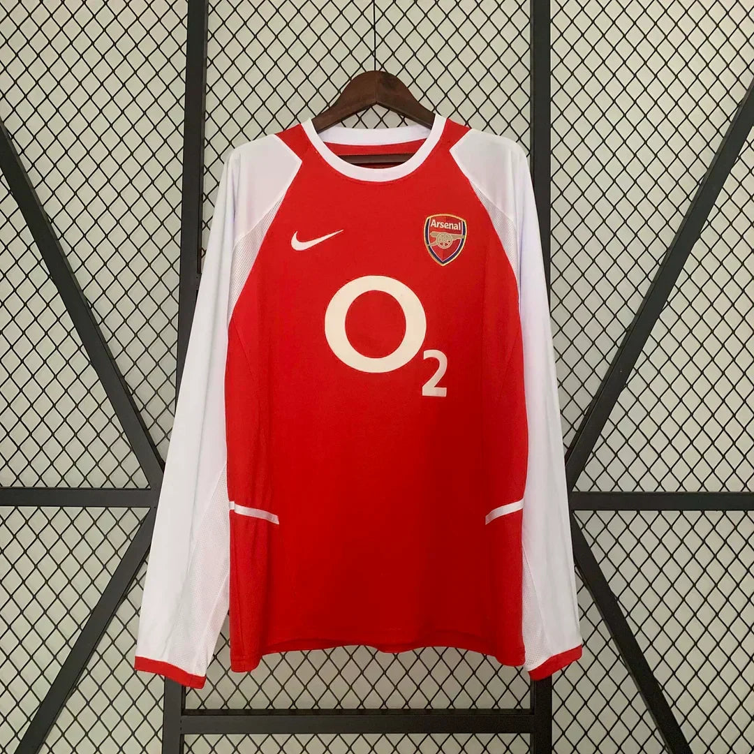 2003-2004 Retro Arsenal Local Manga Larga