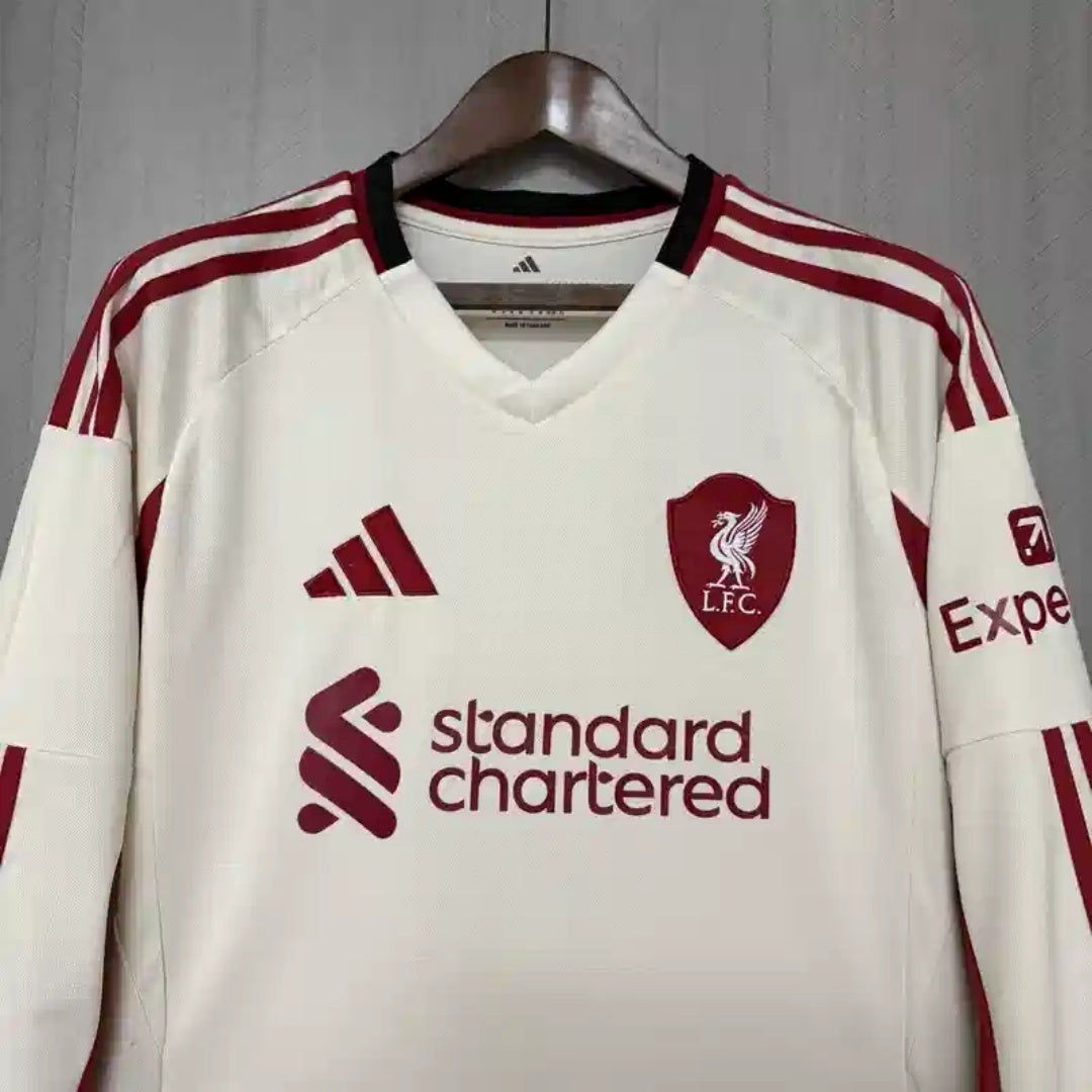 2025/2026 Liverpool Visitante Manga Larga