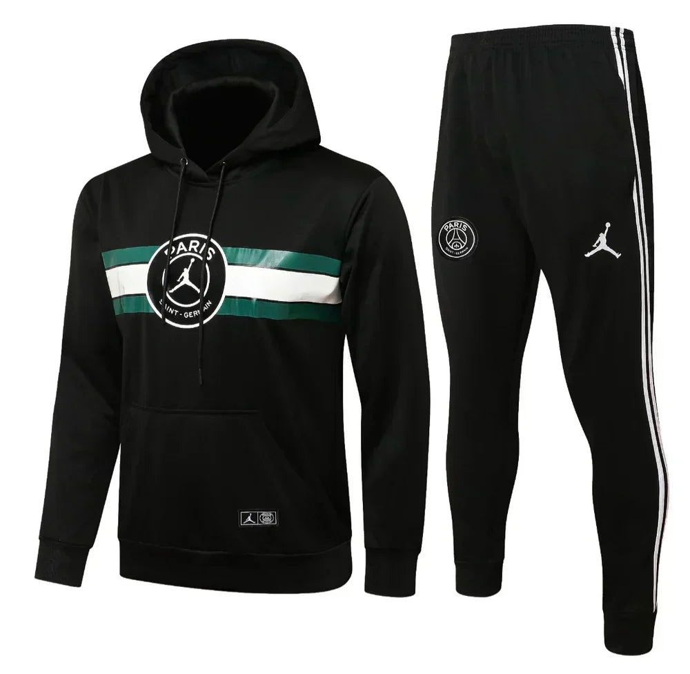 PSG Paris Saint Germain Black and White x Dark Green