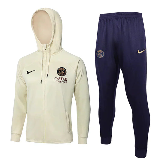 PSG Paris Saint Germain Beige and Dark Blue Chándal