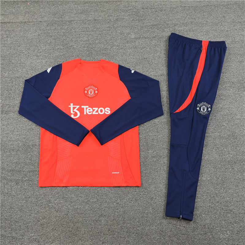 Manchester United Blue and Orange Chándal