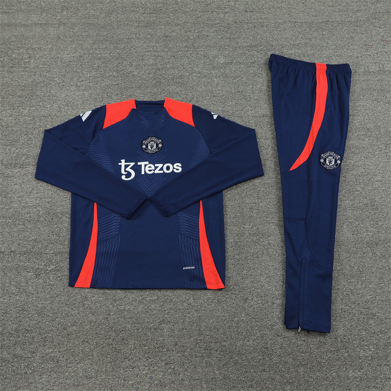 Manchester United Blue and Orange Chándal II
