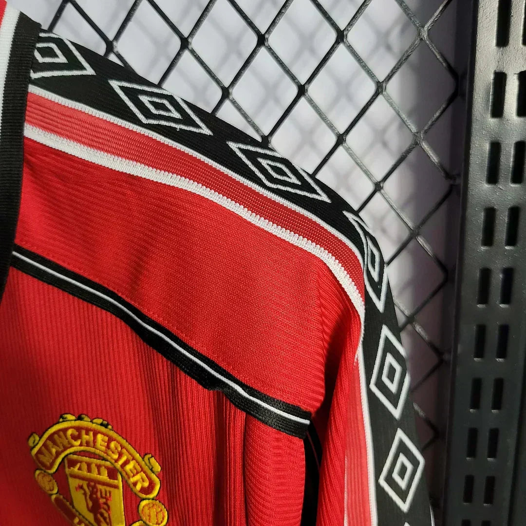 1998/1999 Retro Manchester United Local Manga Larga